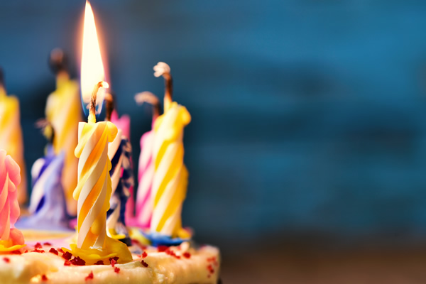 Cake With Birthday Candles